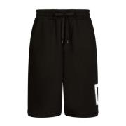 Zwarte Bermuda Shorts Dolce & Gabbana , Black , Heren