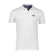 Witte poloshirt korte mouw Aeronautica Militare , White , Heren