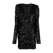 Mini Paillettenjurk Rotate Birger Christensen , Black , Dames