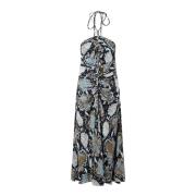 Midi jurk met slangenprint Proenza Schouler , Multicolor , Dames