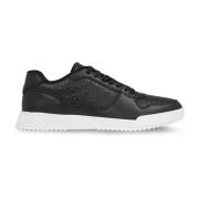 Sneakers van geperst leer - Zwart Calvin Klein , Black , Heren