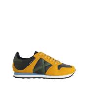 Gele Casual Textiel Sneakers Munich , Yellow , Heren