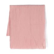 Roze Chiffon Geplooide Sjaal Liu Jo , Pink , Dames