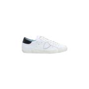 Witte lage top sneakers met verontrustende details Philippe Model , Wh...