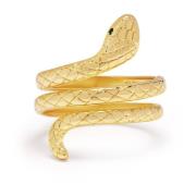 Women's Wrapped Snake Ring Nialaya , Yellow , Dames