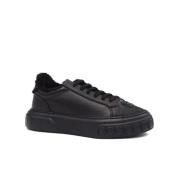 Zwarte Gevoerde Sneakers Casadei , Black , Dames