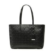 Must Shopper Md - Emb Mono Bag Black Calvin Klein , Black , Dames