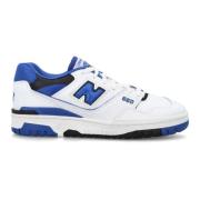 Witte/Royal Lage Top Sneakers New Balance , White , Heren