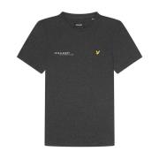 Coördinaat Print T-Shirt Lyle & Scott , Gray , Heren