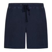 Blauwe Shorts voor Heren Aw23 James Perse , Blue , Heren