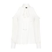 Witte Shirts met Lage Hak Pinko , White , Dames