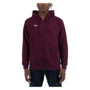 Rival Full Zip Hoodie Under Armour , Purple , Heren