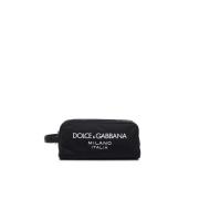 Zwarte tassen met bovenritssluiting Dolce & Gabbana , Black , Heren