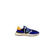 Blauwe Technische Stoffen Sneakers met Suède Philippe Model , Blue , H...