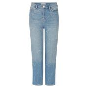 Vintage Straight Donkerblauw met Hart Artwork Jeans Rich & Royal , Blu...