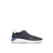 Interactive³ Sneakers in Blauw Nappa met Technische Stofinzetten - Maa...