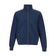 Blauwe Zip Sweater Set voor Heren Harmont & Blaine , Blue , Heren