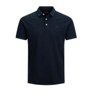 Korte Mouw Polo Shirt Jack & Jones , Blue , Heren