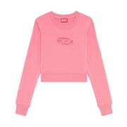 Slimmy Fleece Sweatshirt Diesel , Pink , Dames