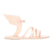 Iconische leren sandalen met Griekse vleugels Ancient Greek Sandals , ...