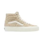 Beige Casual High-Top Sneakers oor Dames Vans , Beige , Dames