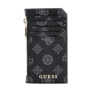 Dames Synthetische Portemonnee Guess , Black , Dames