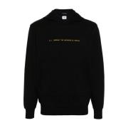 Zwarte Metropolis Sweaters met Logo Print C.p. Company , Black , Heren