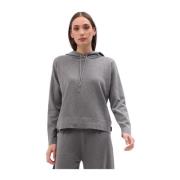 Grijze Toni Up Hoodie Sweatshirt RRD , Gray , Dames