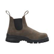 Bruine Leren Laarzen Blundstone , Brown , Heren