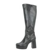 Heeled Boots Mtng , Black , Dames