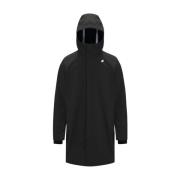 Veelzijdige Slim-Fit Parka Jas K-Way , Black , Heren