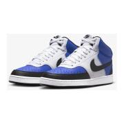 Court Vision Mid Sneakers Blauw/Zwart/Wit Nike , Blue , Heren