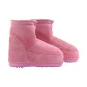 Roze Suède Winterlaarzen - Zonder Veters & Waterafstotend Moon Boot , ...