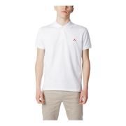 Witte Katoenen Polo Shirt Peuterey , White , Heren