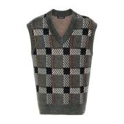 Gebloemd V-Hals Gilet Fred Perry , Multicolor , Heren