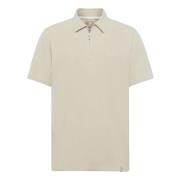 Organisch katoenmix Piqué Polo Shirt Boggi Milano , Beige , Heren