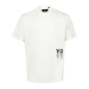 GFX SS Katoenen T-shirt Y-3 , White , Heren
