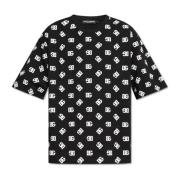 Monogram T-shirt Dolce & Gabbana , Black , Heren