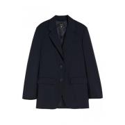 Elegante Weekend Blazer met Klassiek Design Max Mara , Blue , Dames