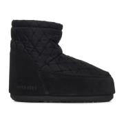 Zwarte gewatteerde enkellaarzen Moon Boot , Black , Heren