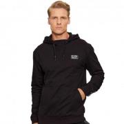 Nieuwe EA7 Armani Hoodie - Zwart Emporio Armani EA7 , Black , Heren