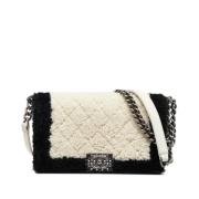 Pre-owned Fur crossbody-bags Chanel Vintage , White , Dames