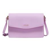 Roze Saffiano Mini Schoudertas Liu Jo , Pink , Dames