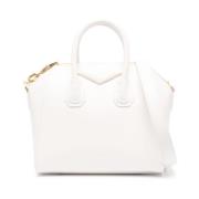 Witte Leren Handtas met Gouden Hardware en Iconisch Logo Givenchy , Wh...