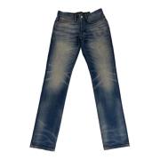 Slim-fit Razor AVT Heren Jeans Mid Blue Denham , Blue , Heren