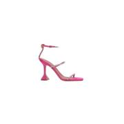 Donkerroze Sandalen met Kristallen Amina Muaddi , Pink , Dames