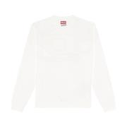 Witte Sweatshirts voor Heren Diesel , White , Heren