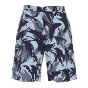 Shorts met print Kenzo , Blue , Heren