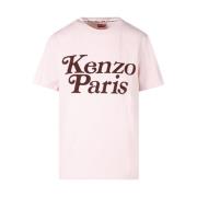 Faded Pink Loose T-Shirt Kenzo , Pink , Dames