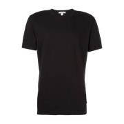 Zwarte T-shirts en Polos met korte mouwen James Perse , Black , Heren